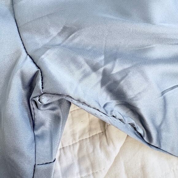 True Religion Pajama Set Blue Satin Rhinestone Bling New with Imperfections | M - Picture 5 of 7